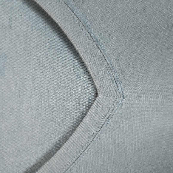 Athleta Sunrise V-Neck Modal Blend‎ Teal Sweatshirt Size Large - Picture 6 of 9